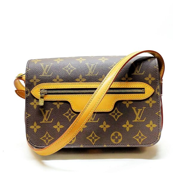 Louis Vuitton LV Shoulder Bag Saint Germain 24 Brown Monogram 530-053125